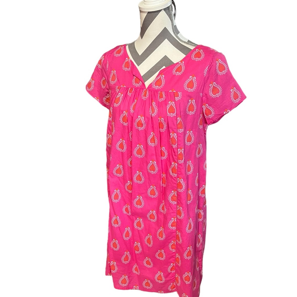 Vineyard Vines Women's Shift Dress Pink Floral Mini Size 6